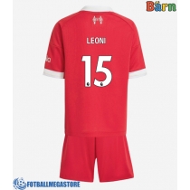 Fotballdrakt Barn Liverpool Giovanni Leoni #15 Hjemmedraktsett 2025-26 Kortermet (+ Korte bukser)